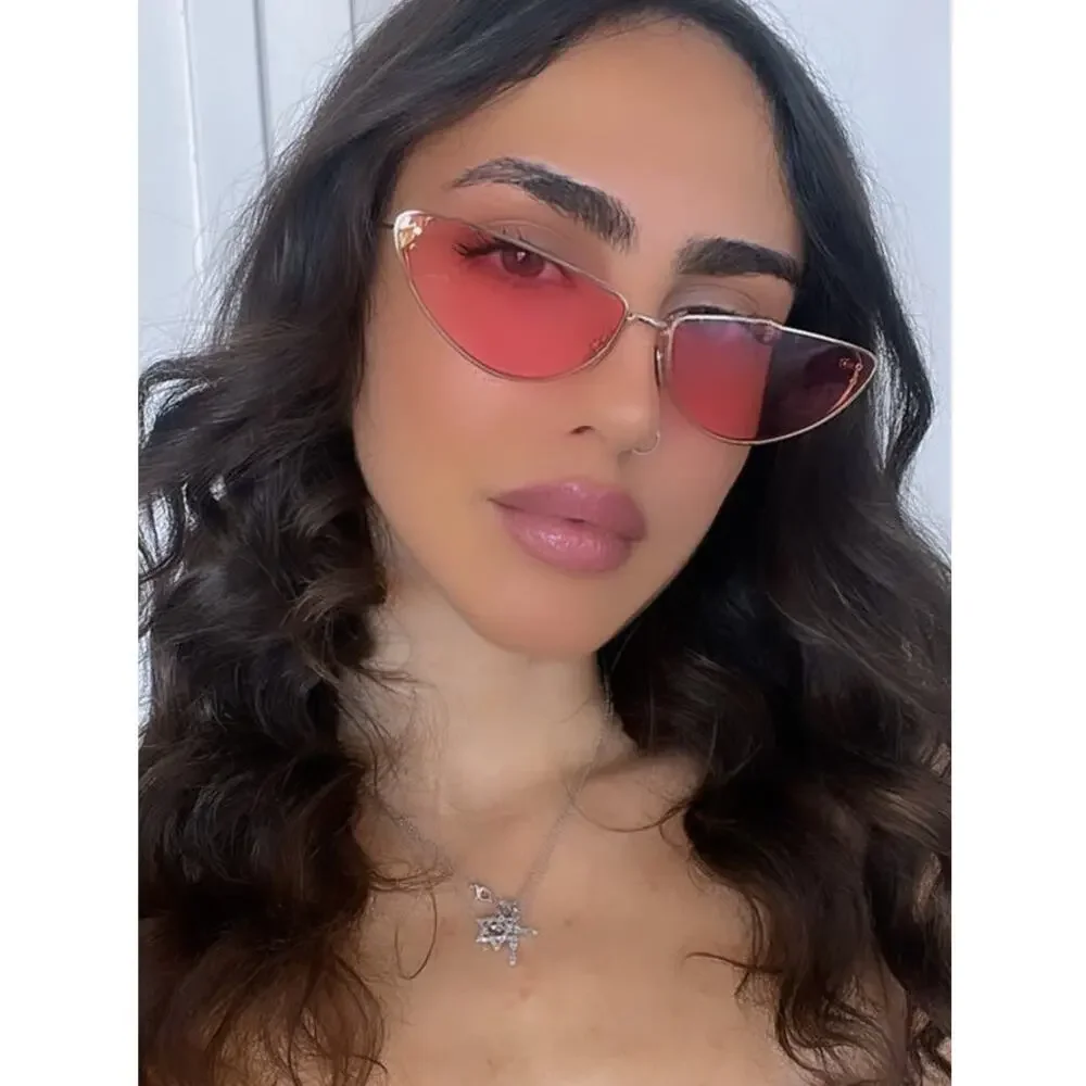 NEW Dior MissDior B1U Cat Eye Sunglasses in Gold Pink